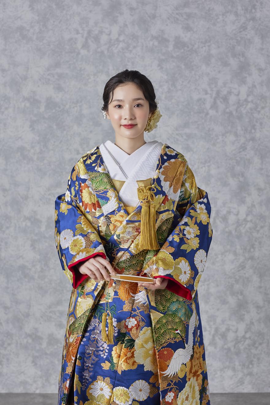 千代見草に鶴