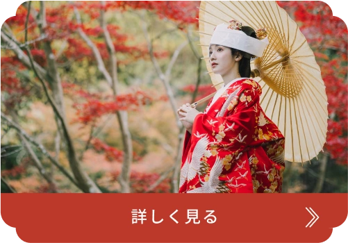 着物を着た女性と紫陽花