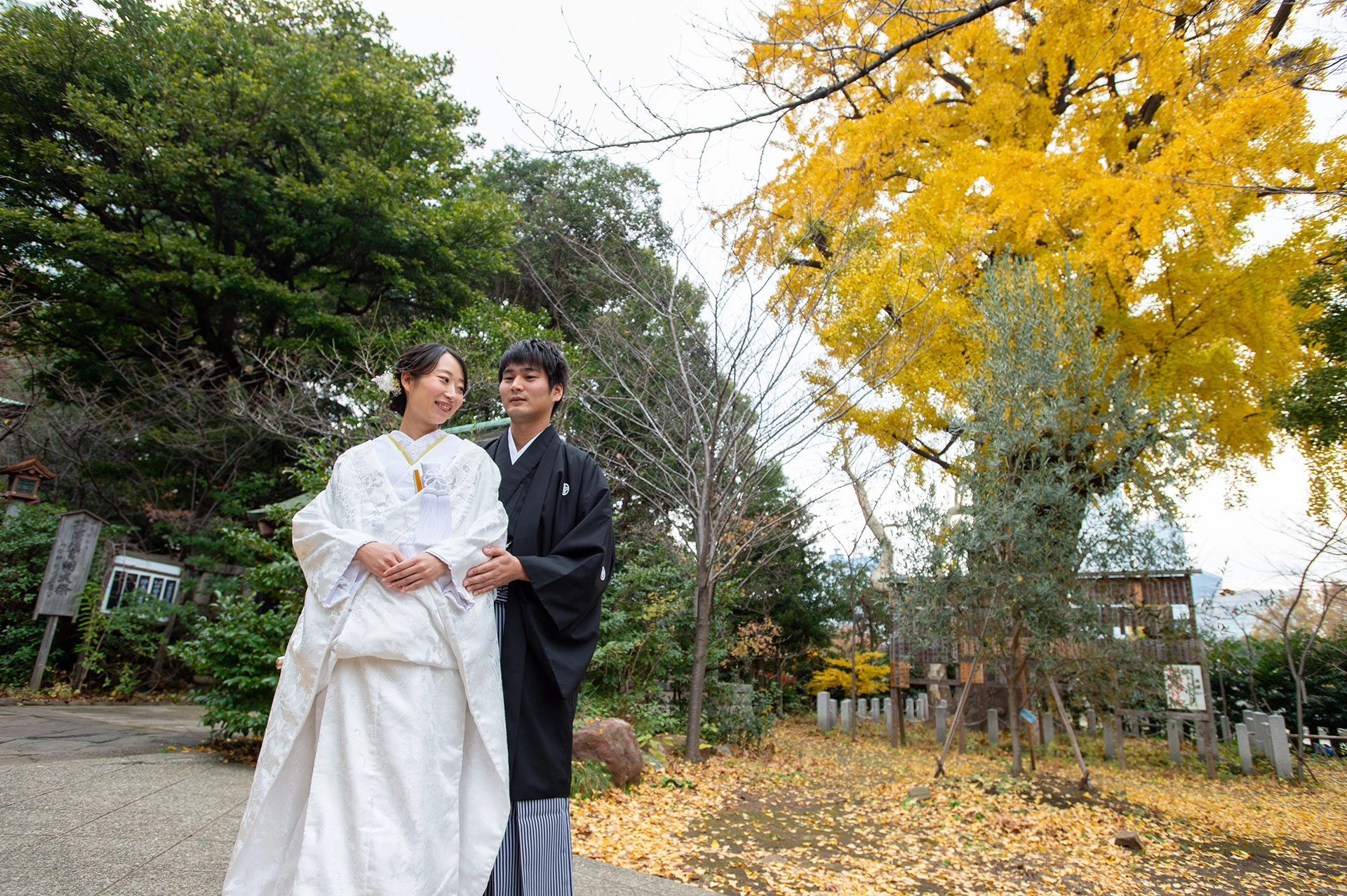 自然豊かな芝公園の中で叶える神前式