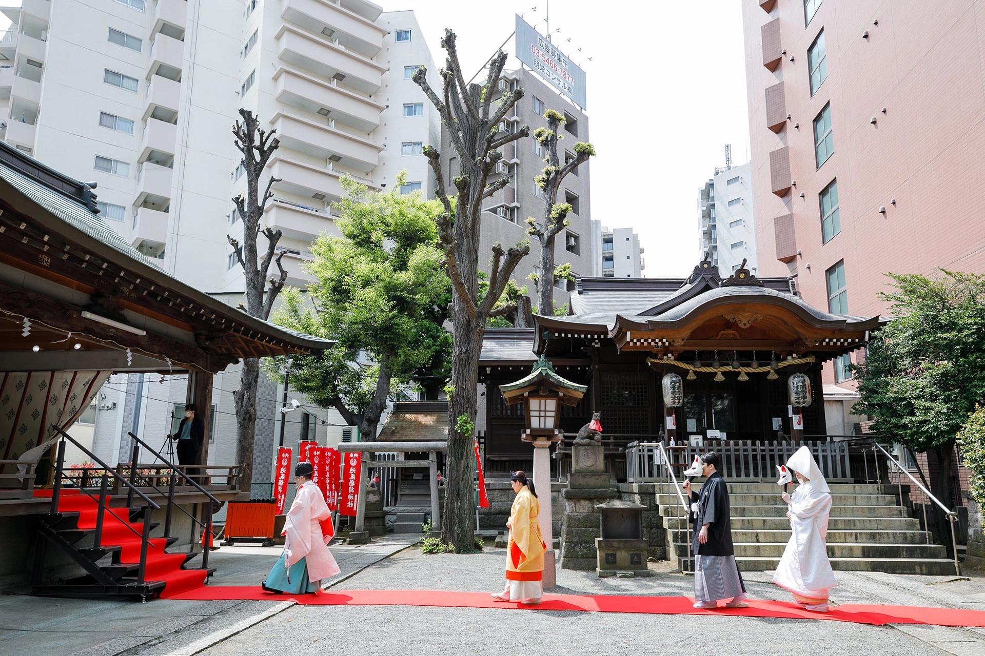 本殿と舞殿から選べる神前式会場