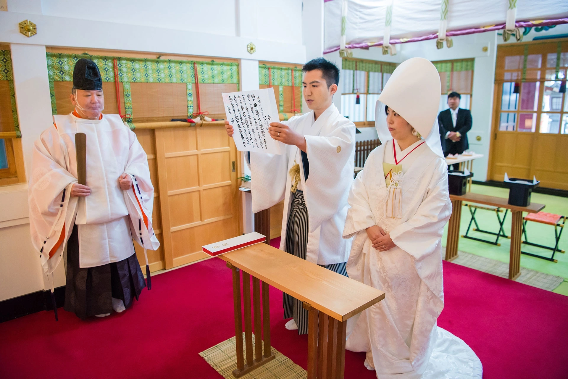 一日二組限定の思い入れ深い神前挙式