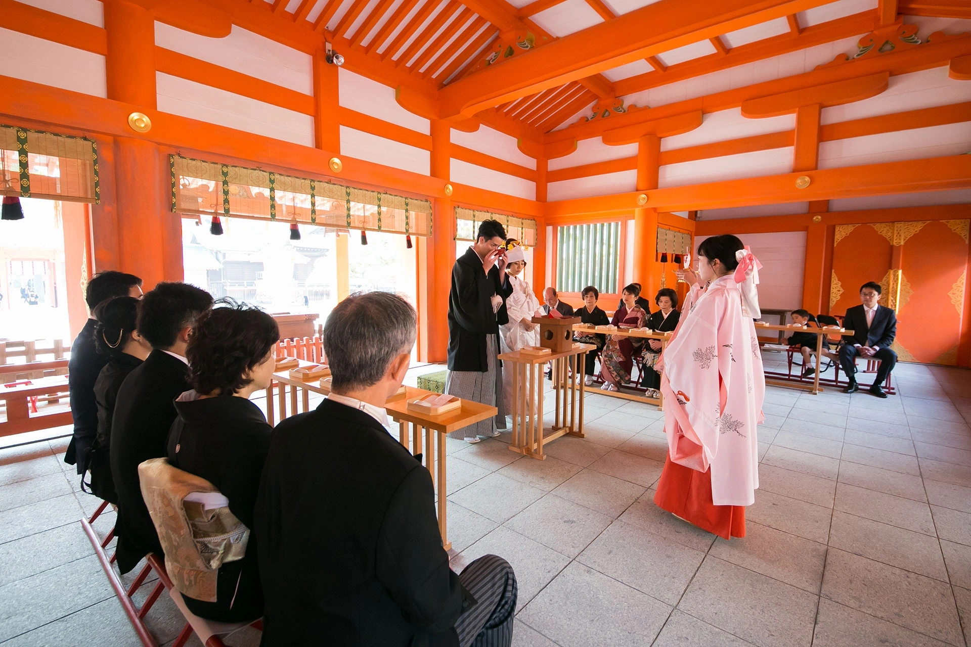 多くのスタイルから選べる神前結婚式