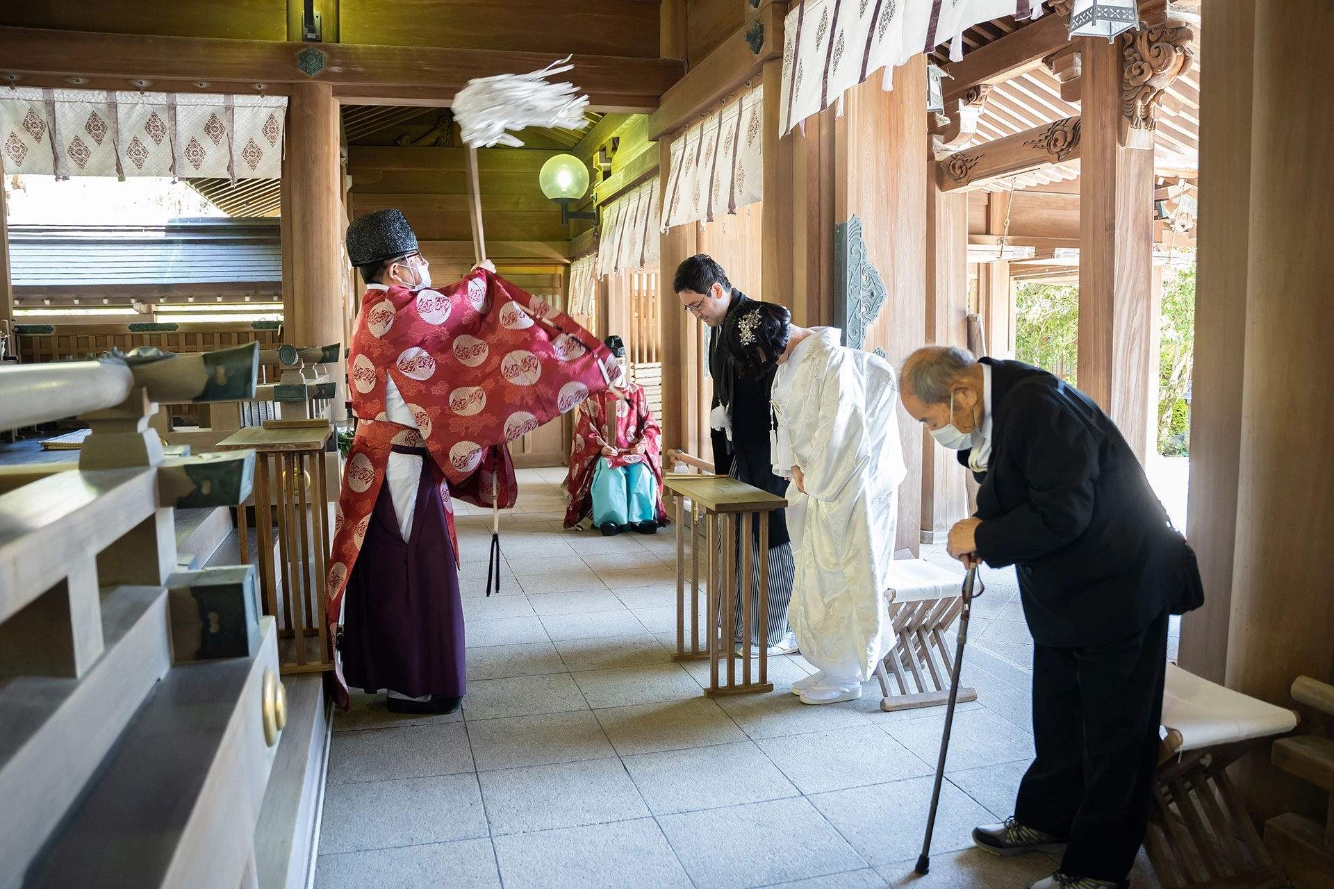 伝統の筑前神楽が奏でる神前挙式