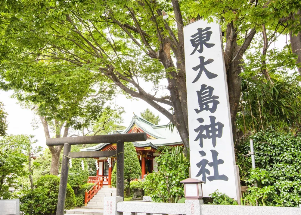 桜と社殿が織りなす春の神前式